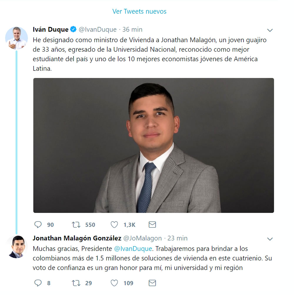 Presidente electo Ivn Duque Mrquez confirma a Evaluamos