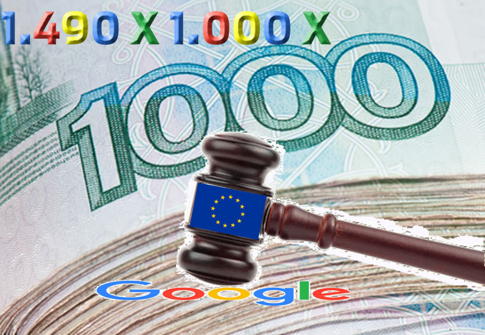 Otra multa de UE a Google por 1.490 millones de euros