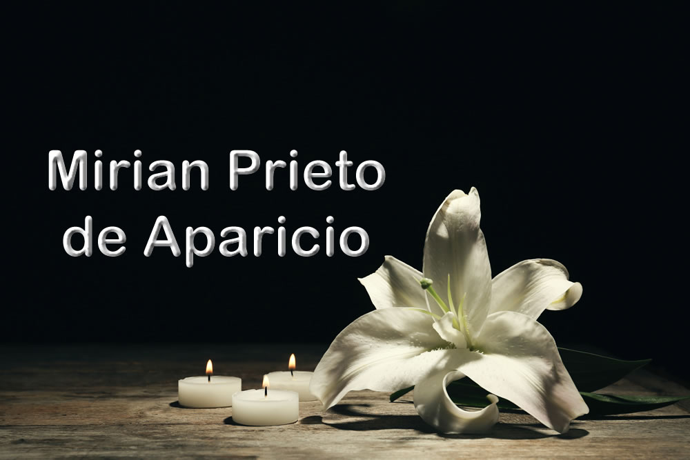 En la ciudad de Cúcuta, falleció Mirian Prieto de Aparicio