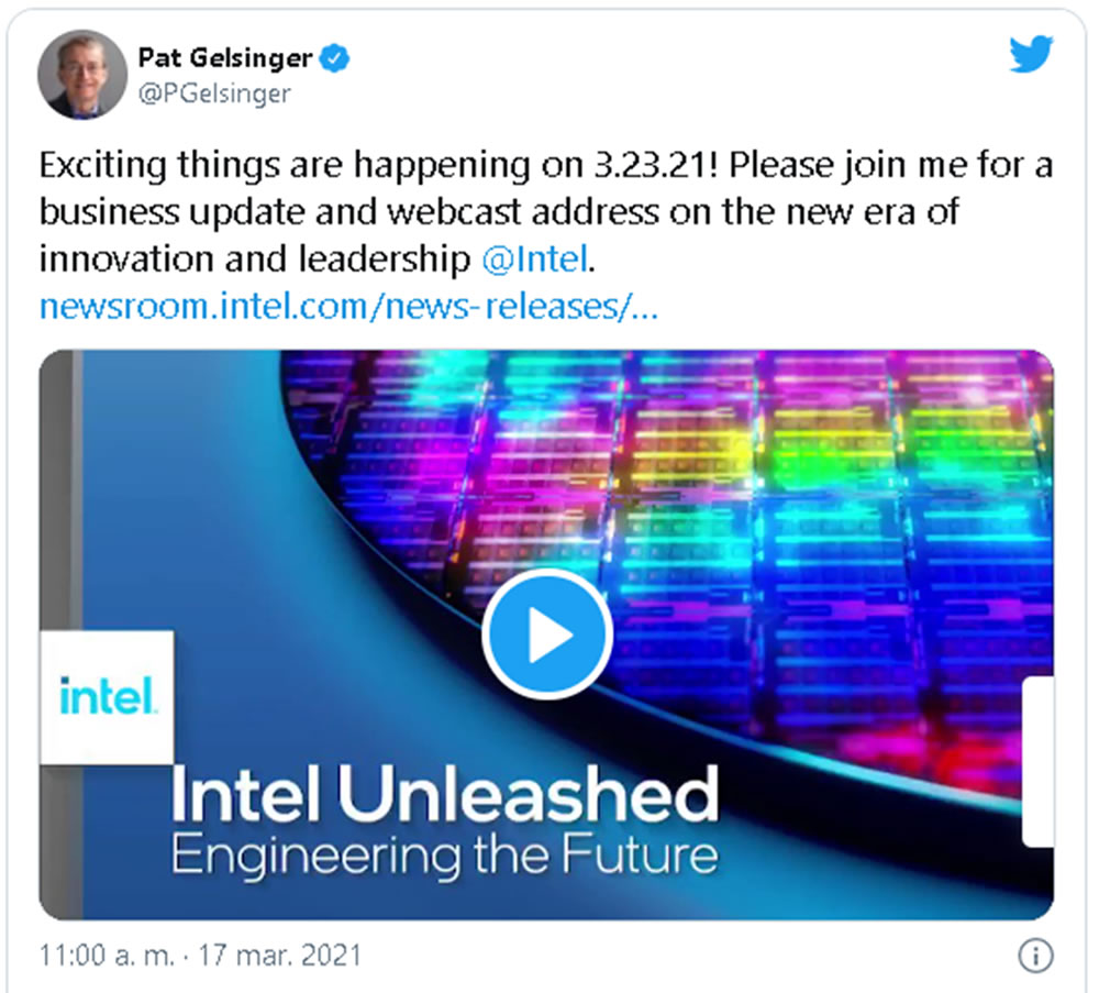 PRIMICIA - Intel hará dos anuncios la semana entrante