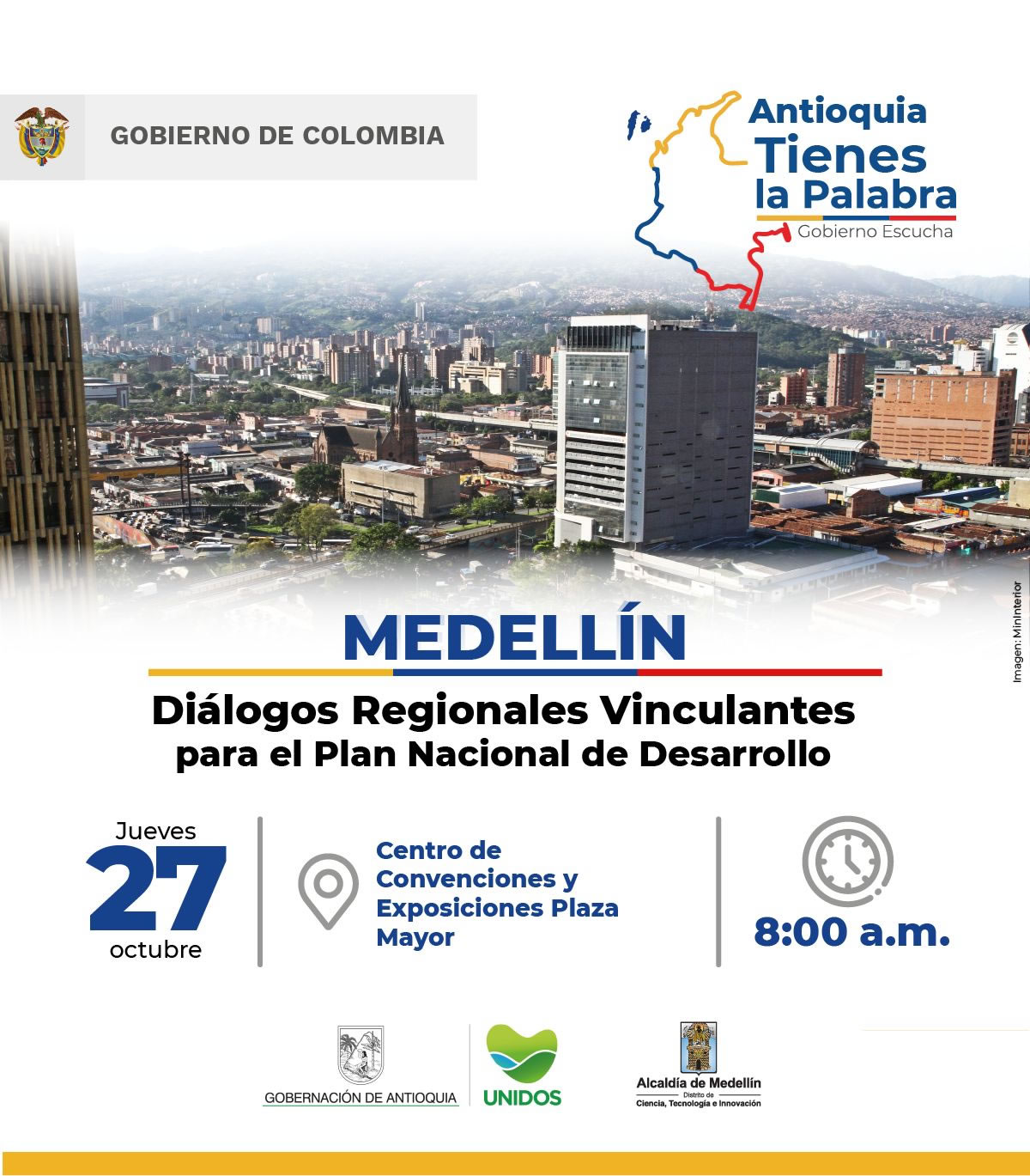 Abren inscripciones para Diálogo Regional Vinculante presencial en Medellín