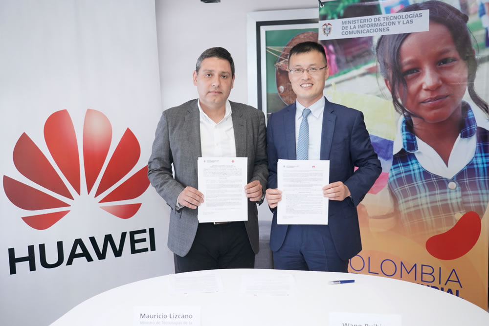Acuerdo entre MinTIC y Huawei para impulsar la transformación tecnológica de Colombia  
