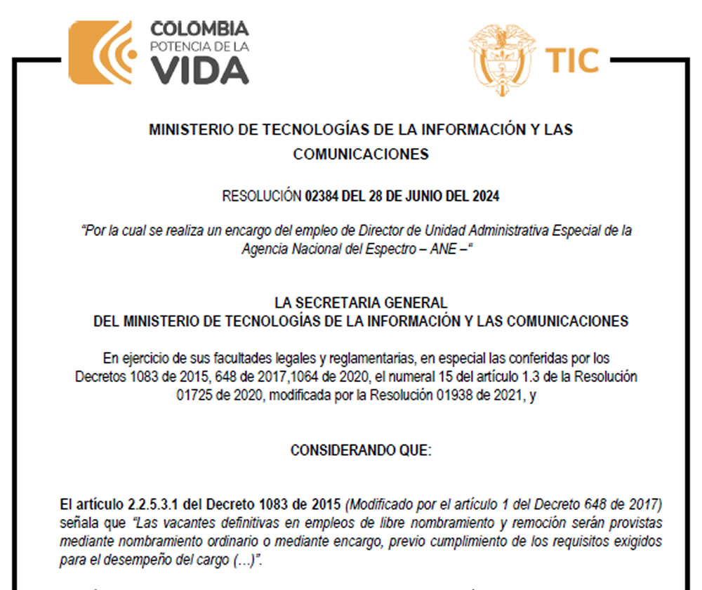 Misteriosa resolución de la ANE, MinTIC y exministro del TIC buscan que Sotomayor sea director de ITSO